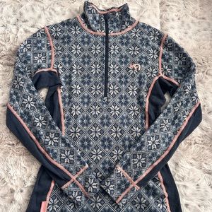 Kari Traa Merino Wool Half Zip Base Layer